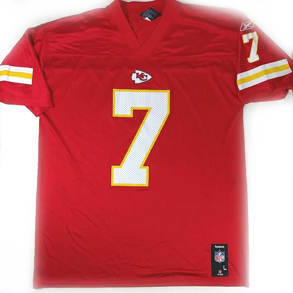 Kansas City Chiefs Matt Cassel #7 Red Jersey Size Large Reebok NFL Team Apparel